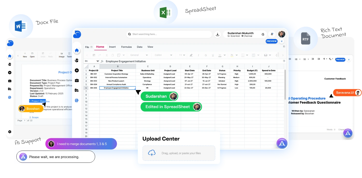 Create, edit, and upload SOPs, manuals, and protocols in Qualis DMS with a flexible digital document repository and structured templates.