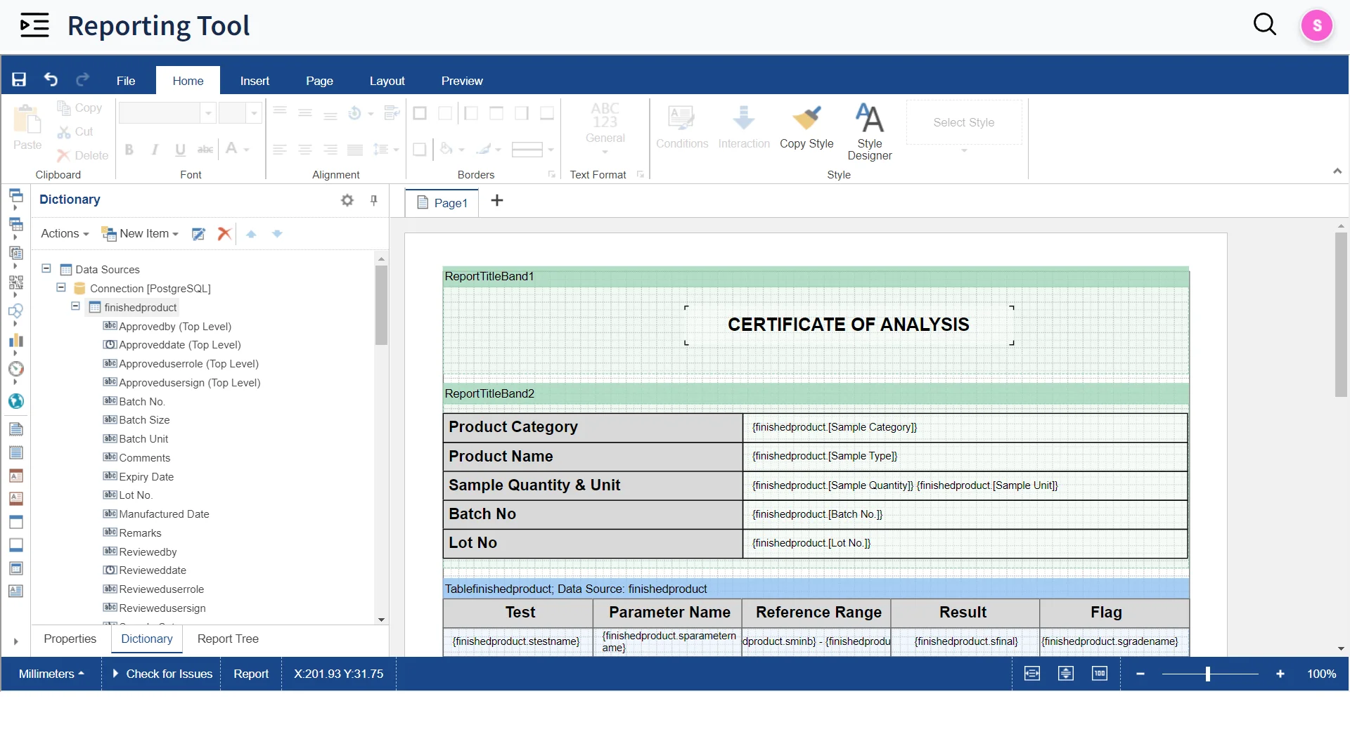 example lab report