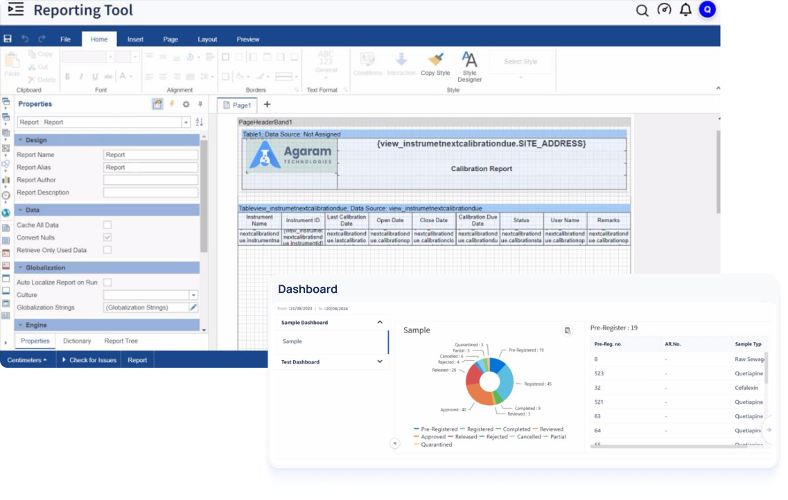 Advanced analytics, reporting, and dashboards in Qualis Biobank