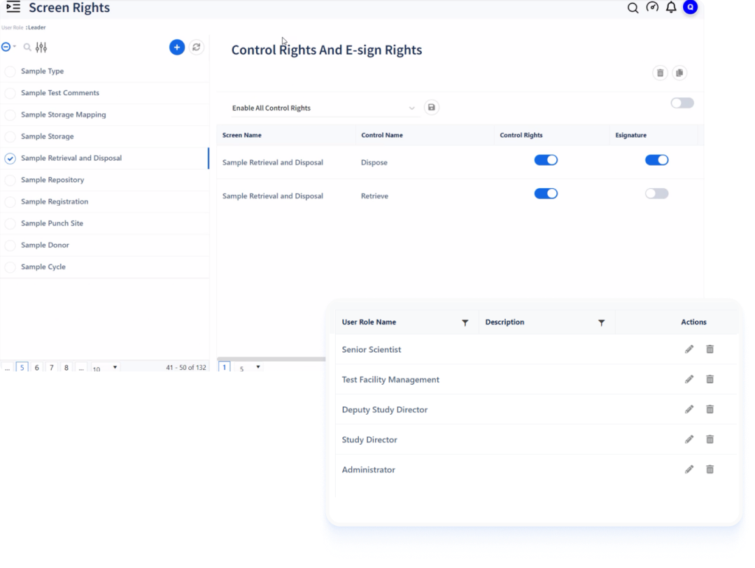 Repository and freezer equipment monitoring in Qualis Biobank